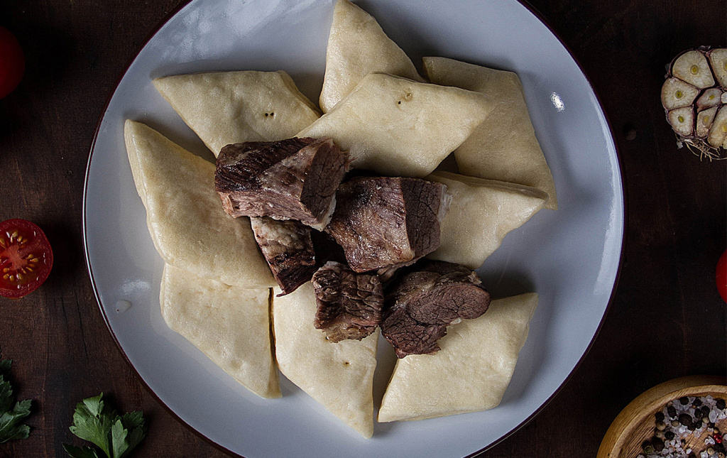 Дагестанский хинкал, национальное блюдо