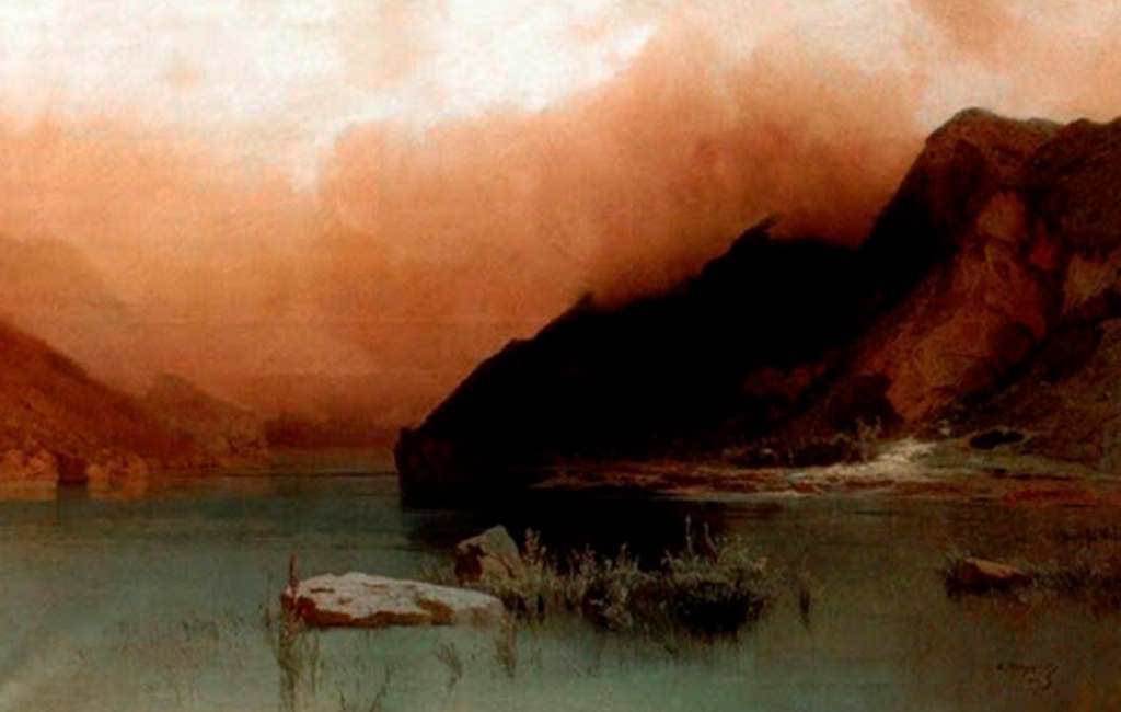 Озеро Кезеной-Ам на картине Арсения Мещерского